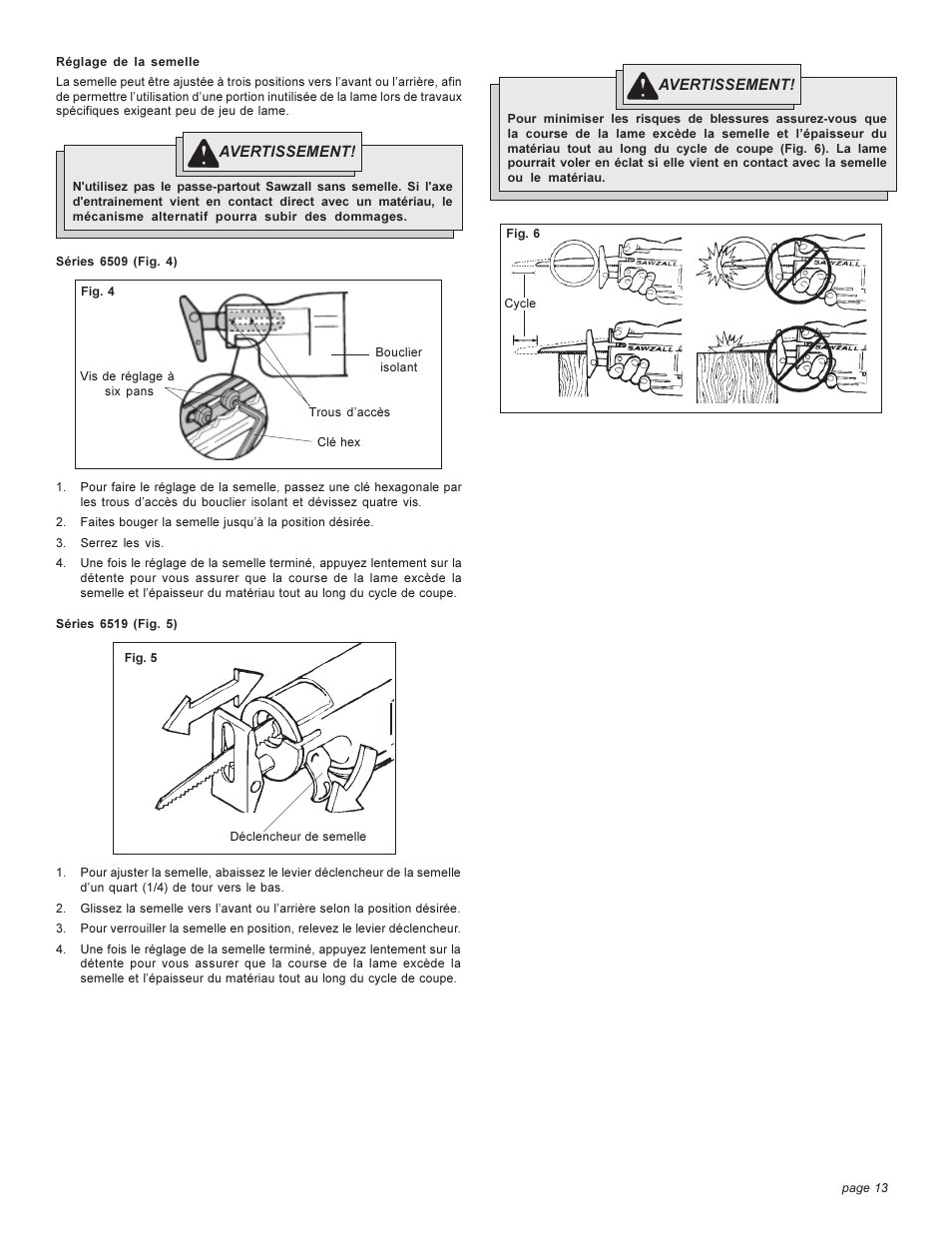 Milwaukee 6509 User Manual | Page 13 / 24