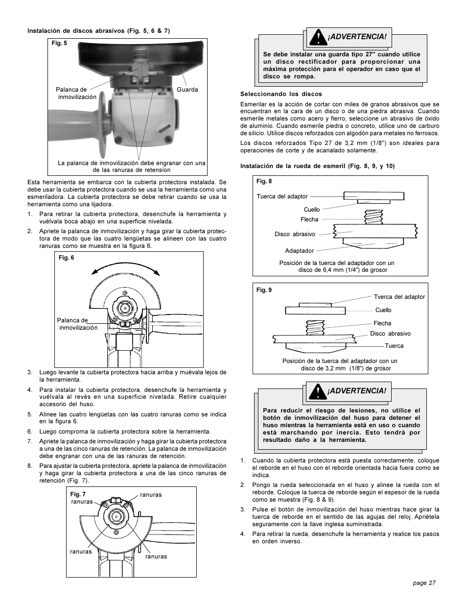 Milwaukee 6148 6149-20 6151 6152-20 6153-20 6155-20 6154-20 6156-20 User Manual | Page 27 / 32