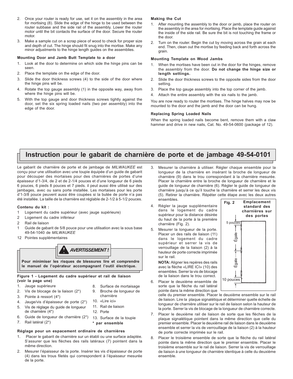 Milwaukee 49-54-0101 User Manual | Page 2 / 4