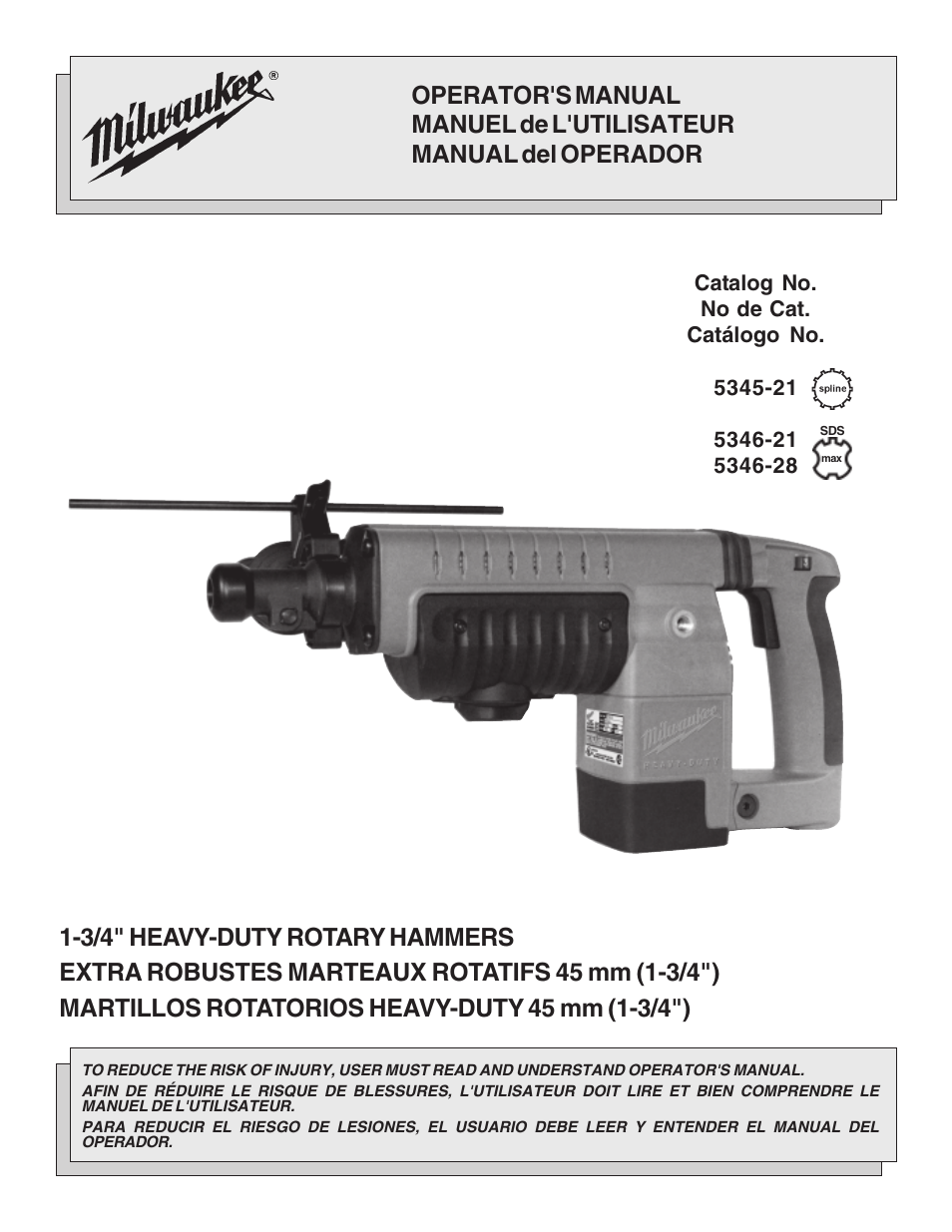 Milwaukee 5346-28 User Manual | 28 pages
