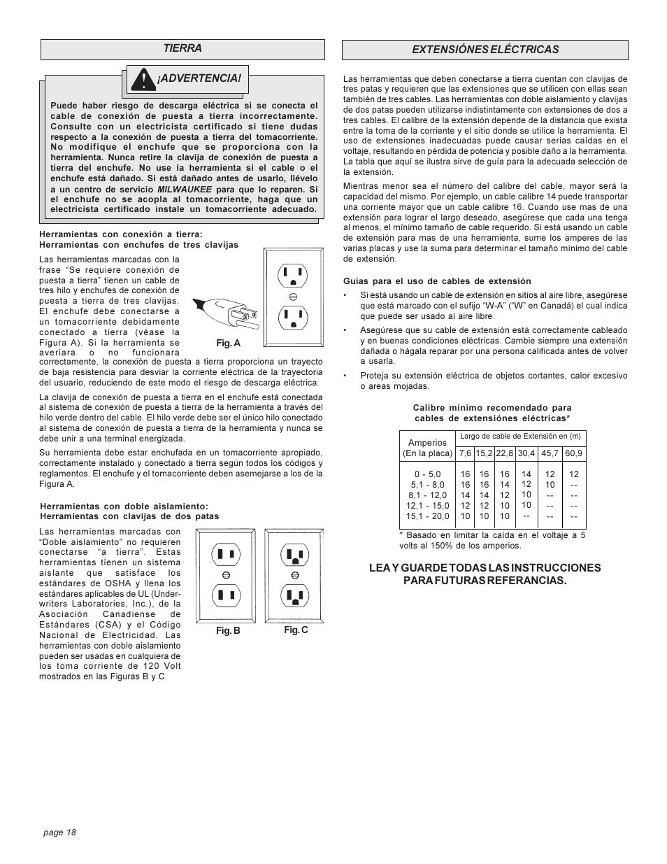 Milwaukee Heavy-Duty Polishers User Manual | Page 18 / 24