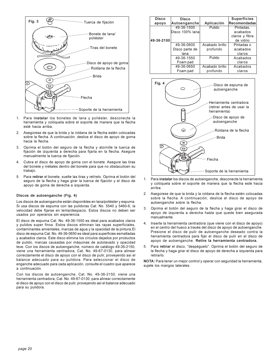 Milwaukee Heavy-Duty Polishers User Manual | Page 20 / 24