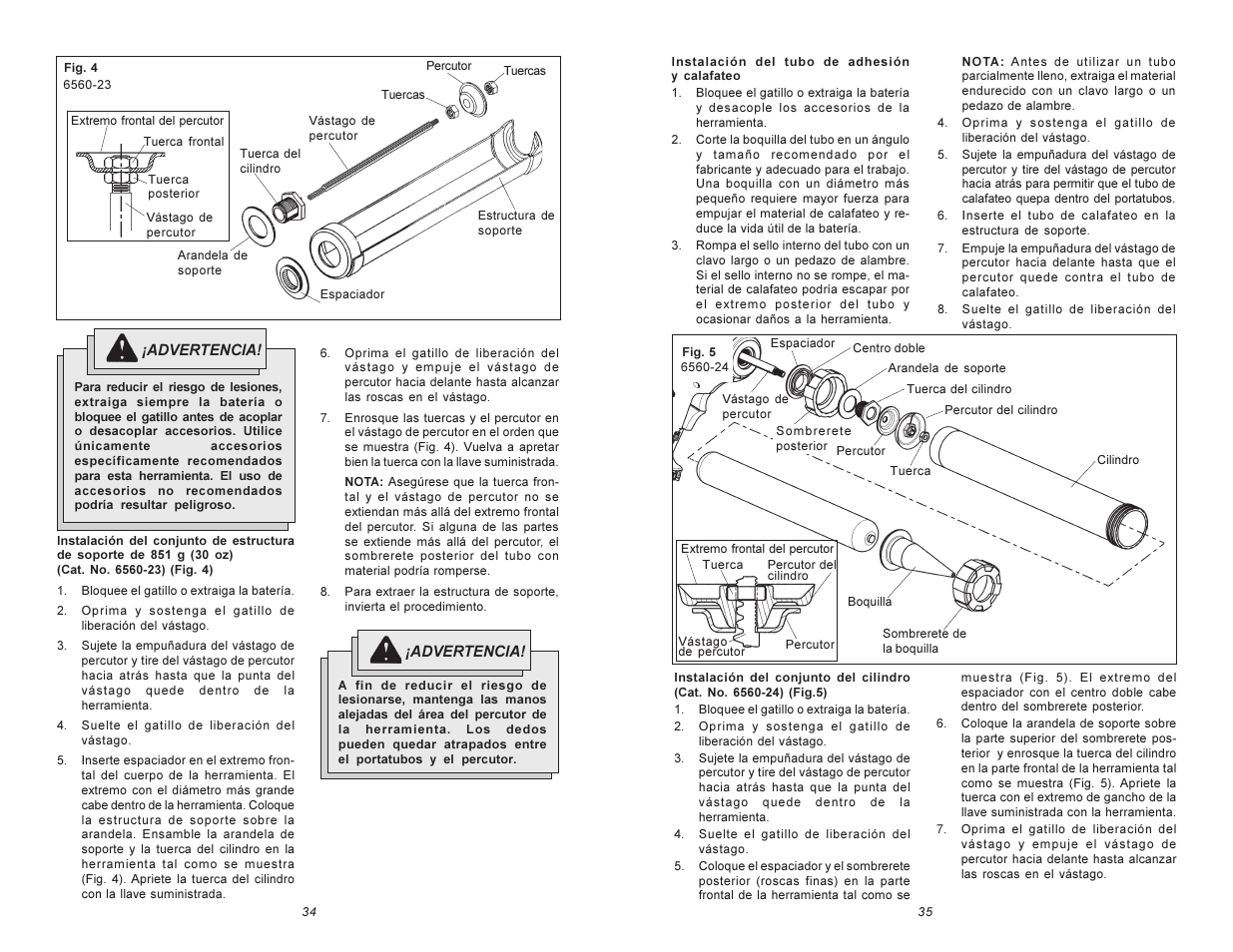 Milwaukee 6560 Series User Manual | Page 18 / 21