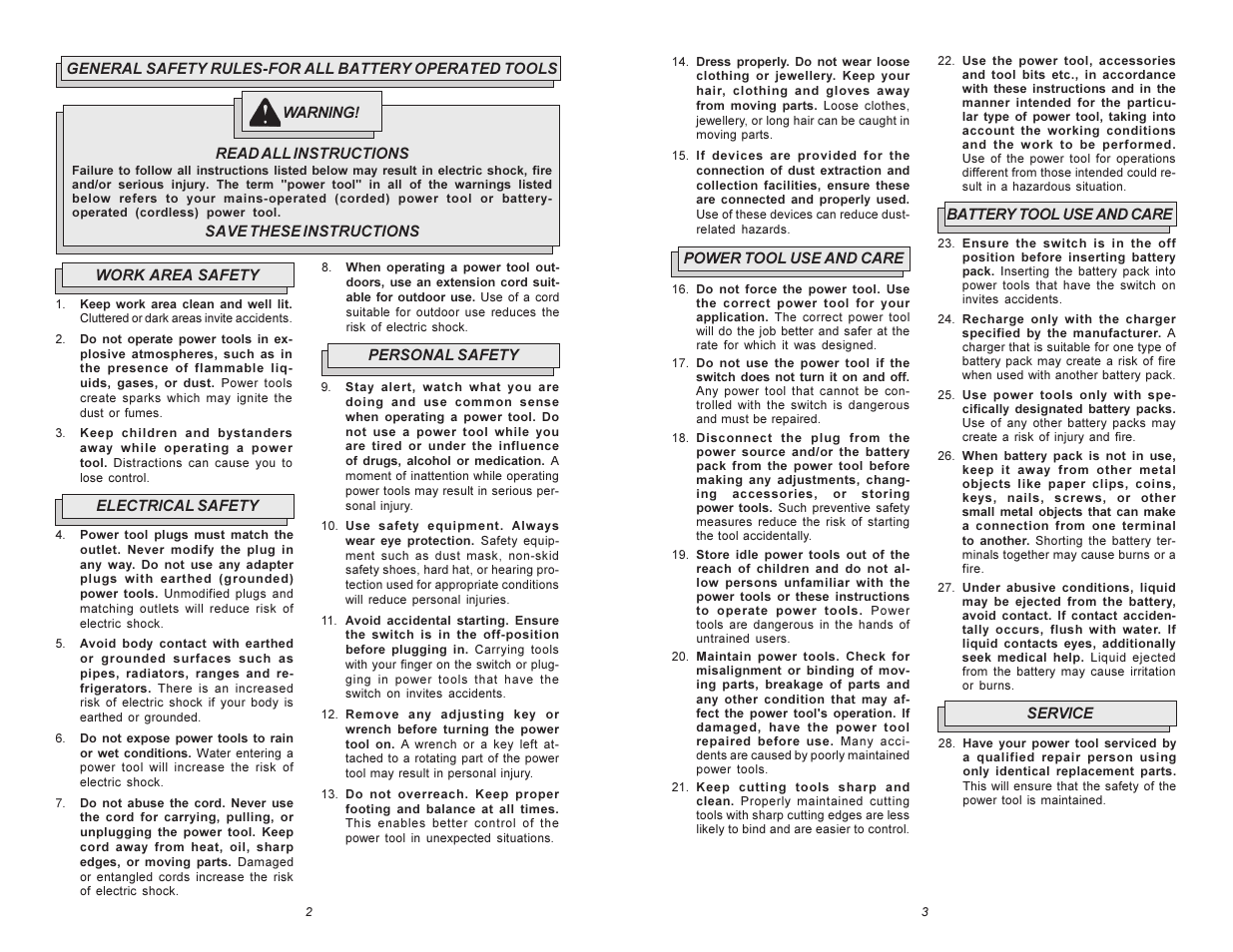 Milwaukee 6560 Series User Manual | Page 2 / 21