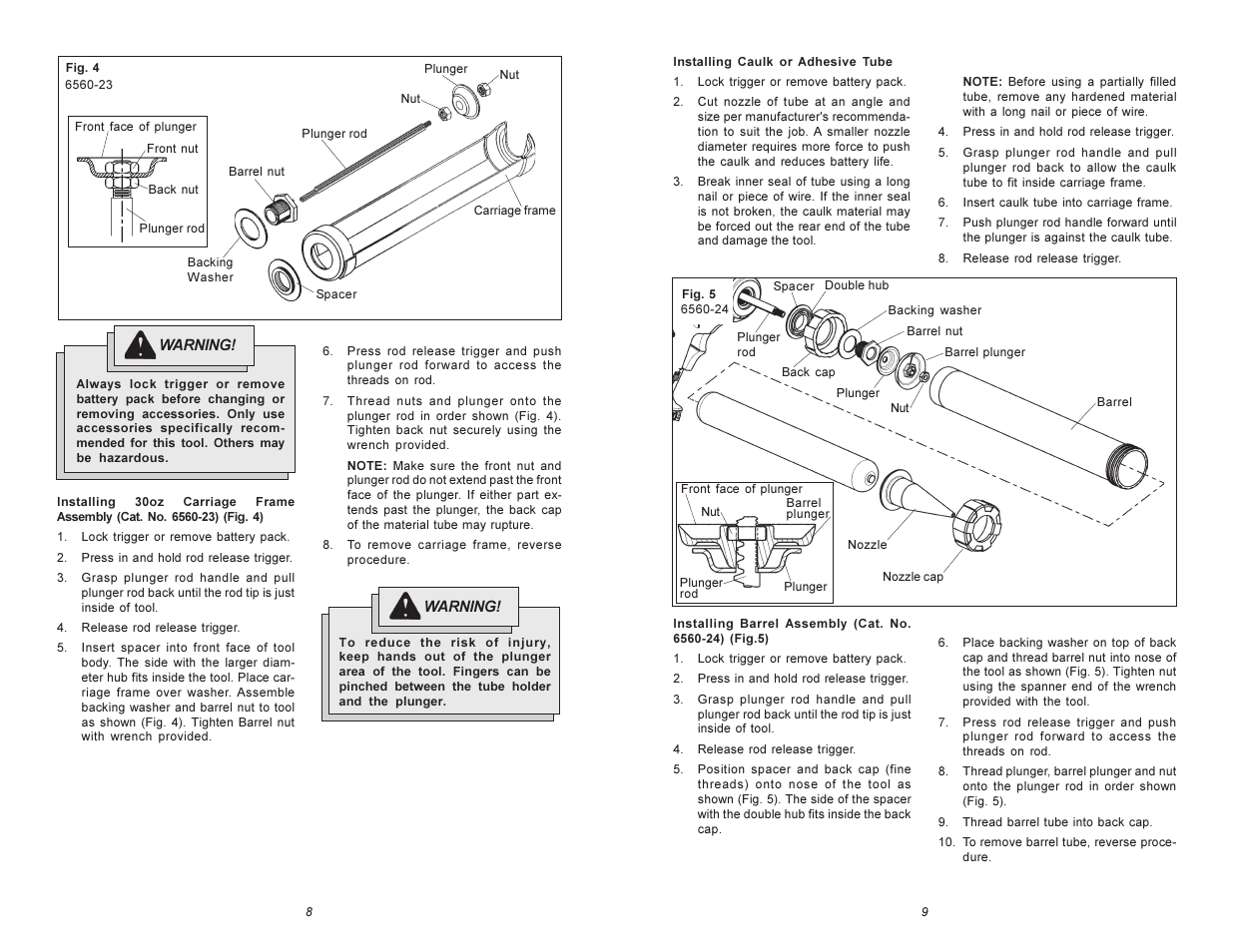 Milwaukee 6560 Series User Manual | Page 5 / 21