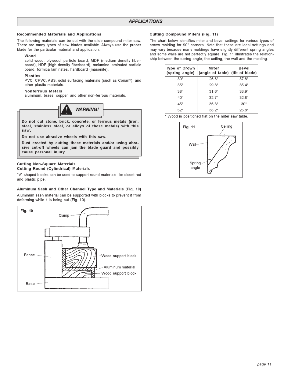 Milwaukee COMPOUND MITER SAW User Manual | Page 11 / 36