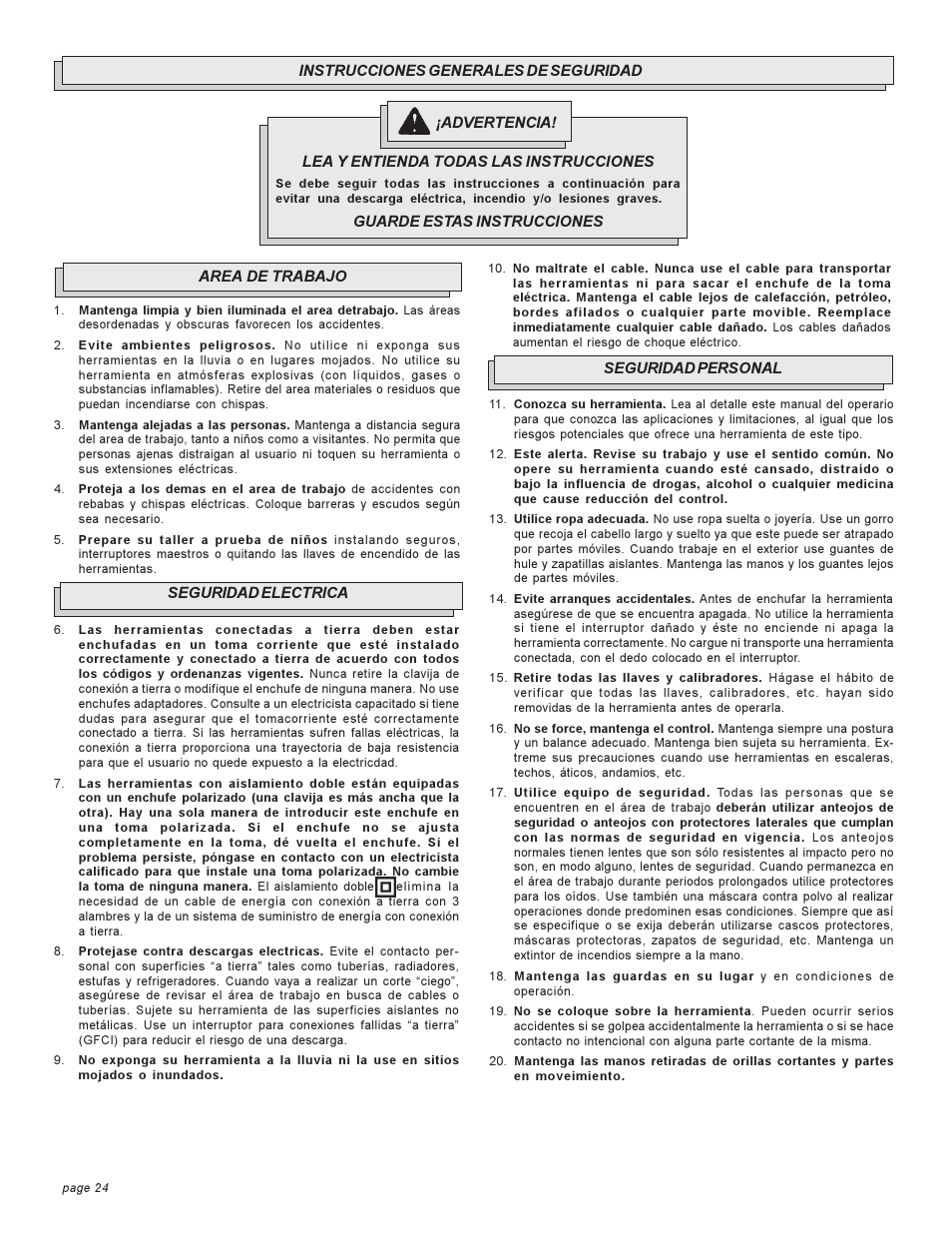 Milwaukee COMPOUND MITER SAW User Manual | Page 24 / 36