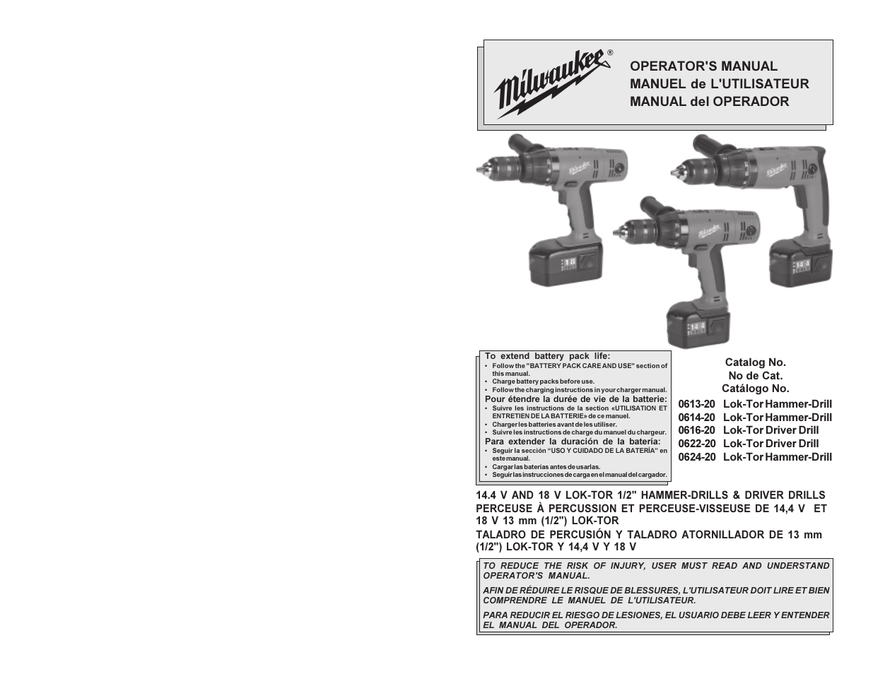 Milwaukee Hammer-Drill User Manual | 23 pages