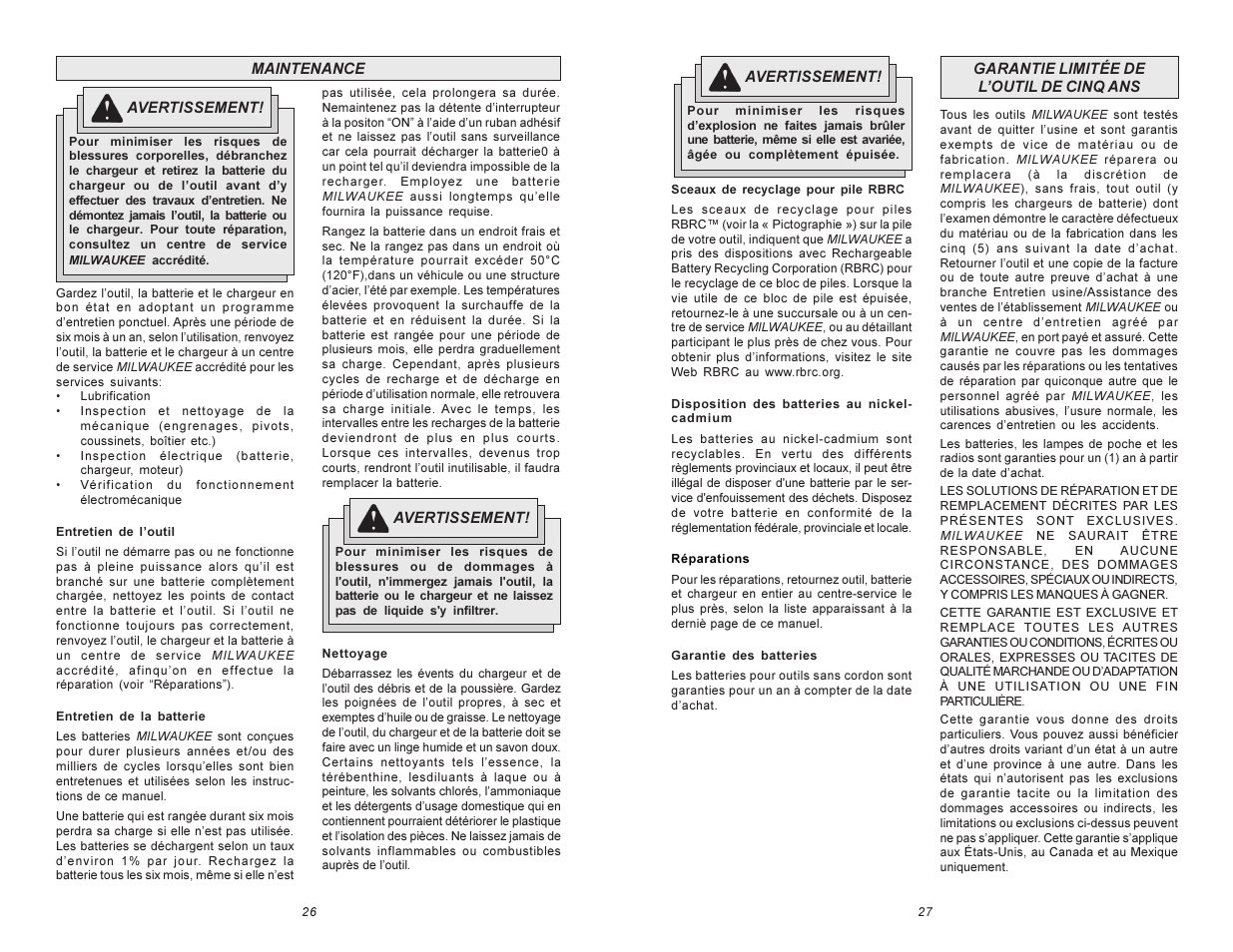 Milwaukee Hammer-Drill User Manual | Page 14 / 23