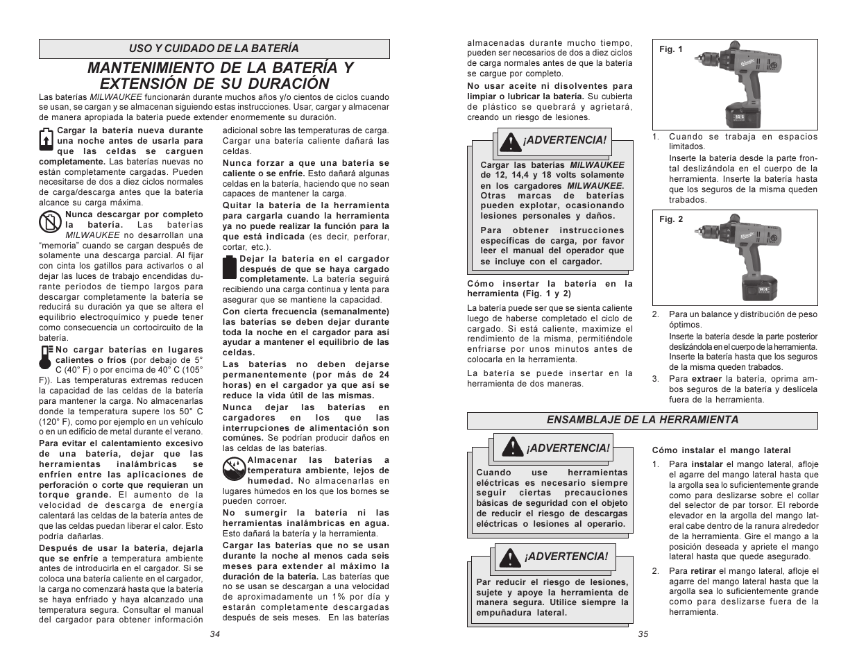 Milwaukee Hammer-Drill User Manual | Page 18 / 23