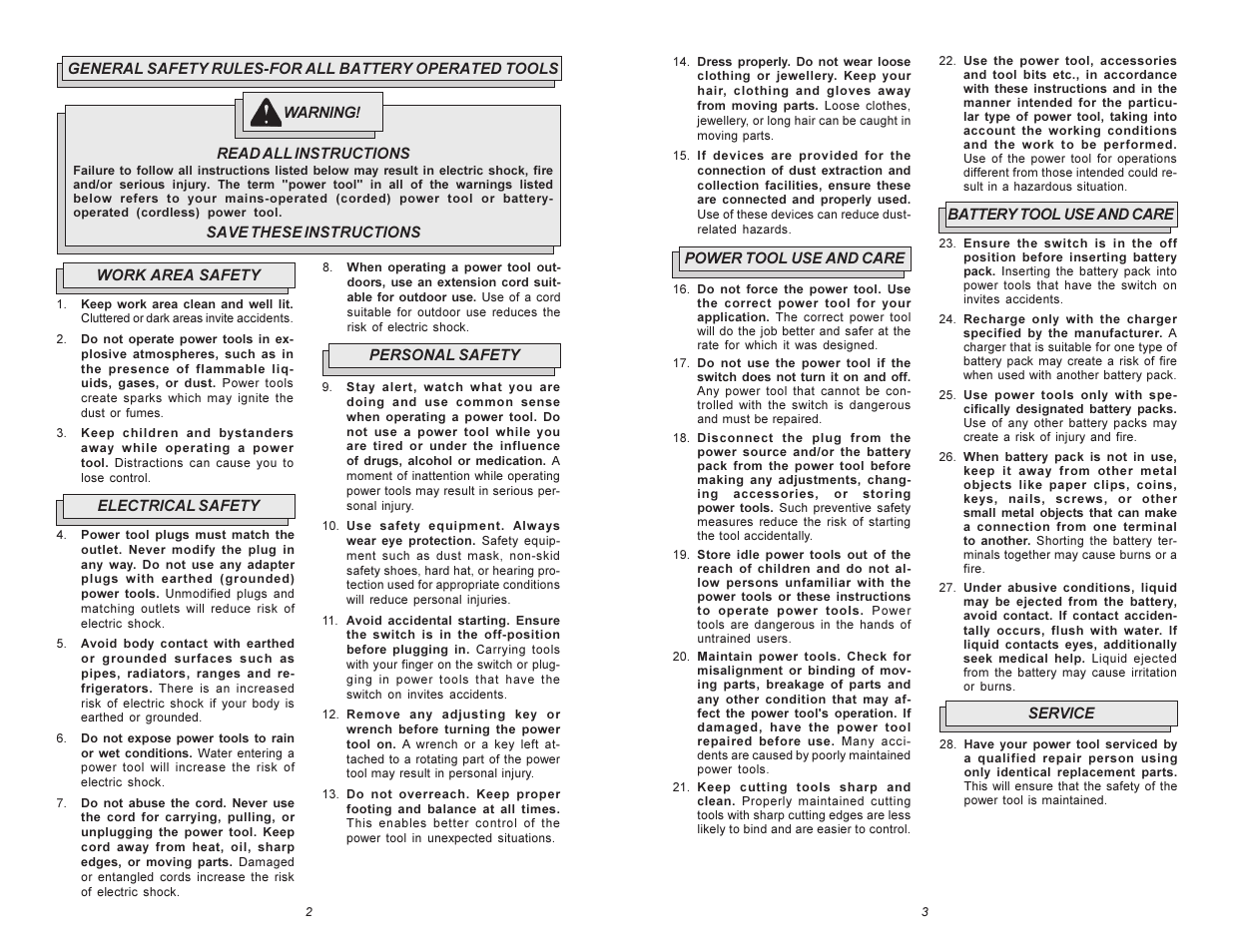 Milwaukee Hammer-Drill User Manual | Page 2 / 23
