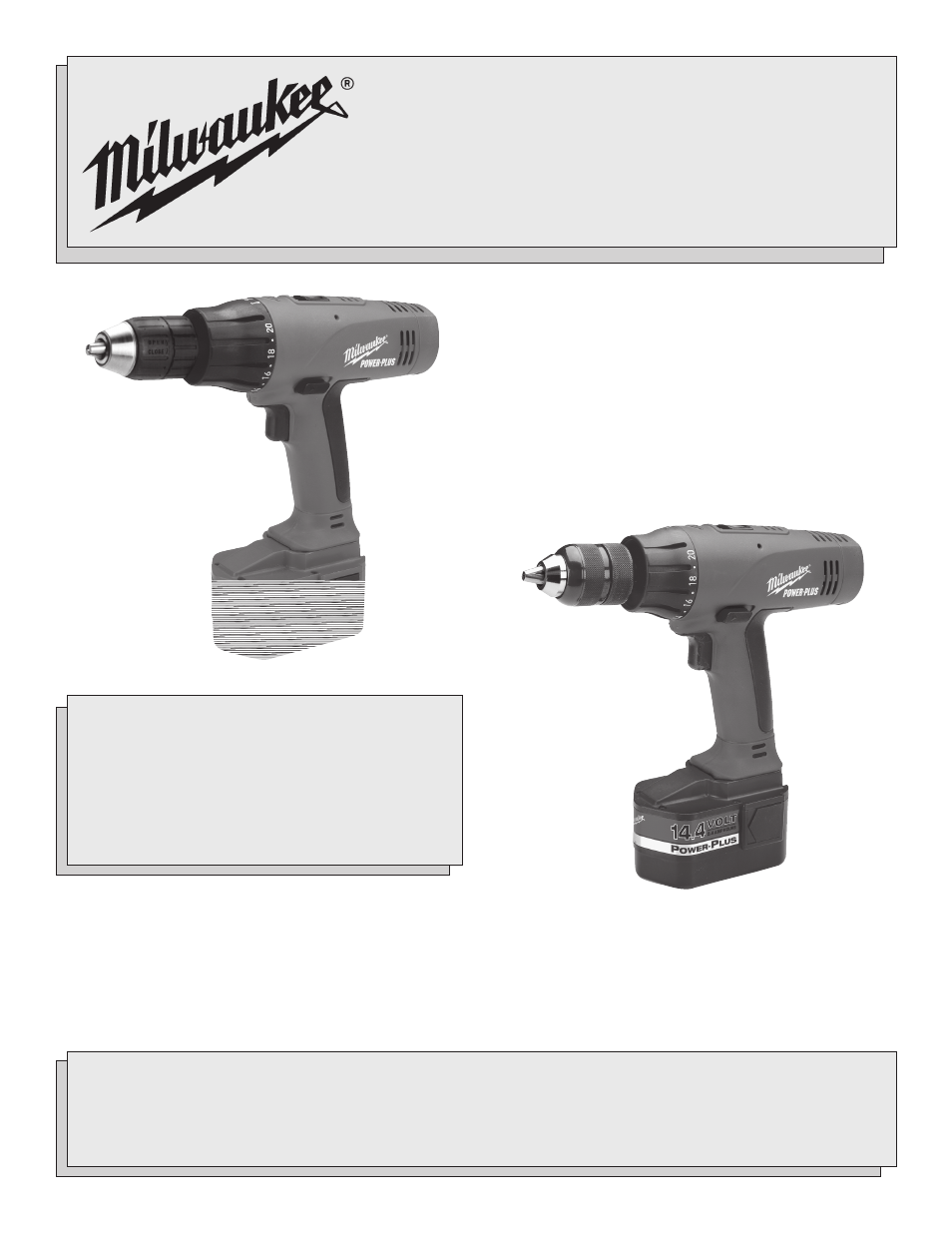 Milwaukee HAMMER-DRILLS & DRIVER DRILLS User Manual | 24 pages