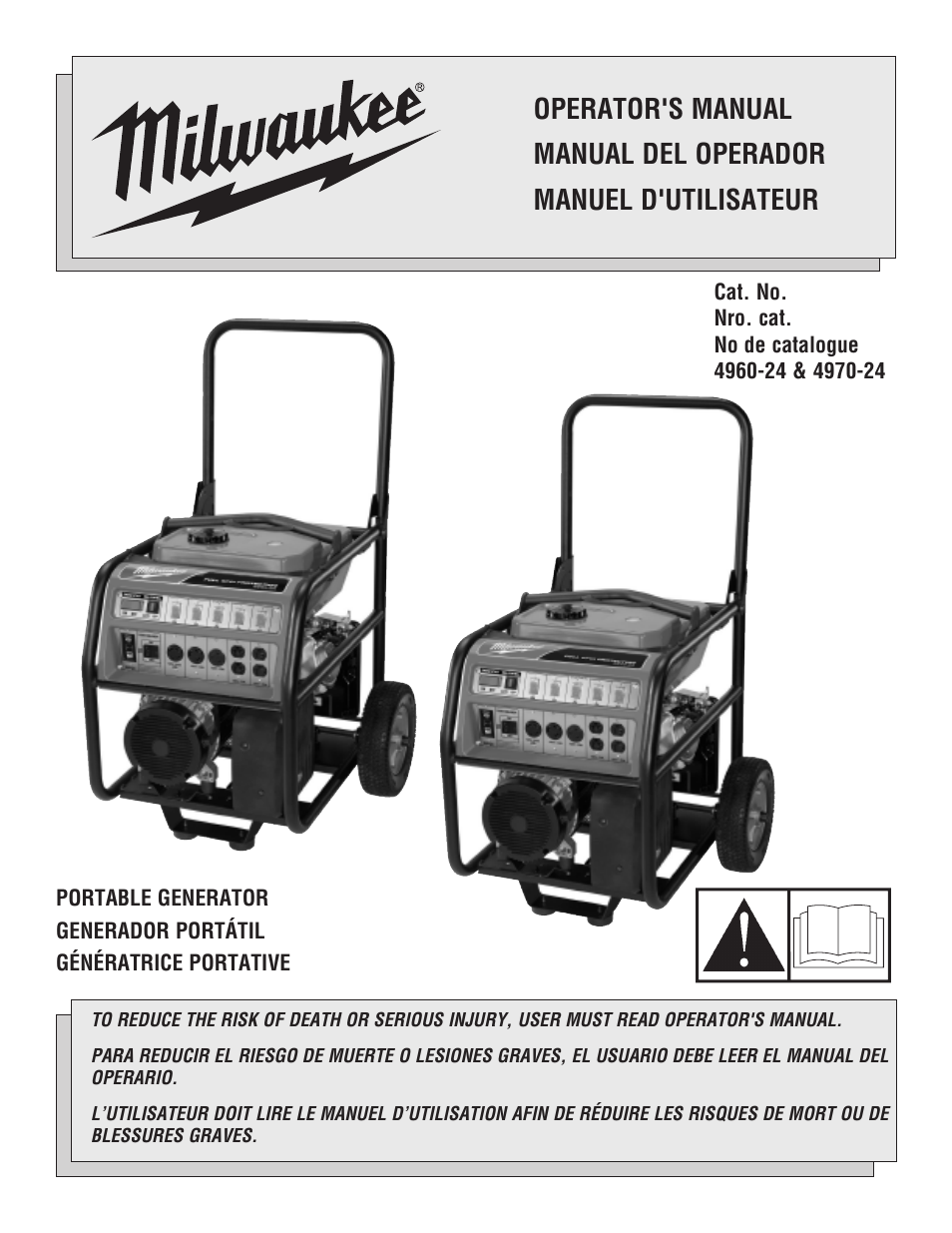 Milwaukee 4970-24 User Manual | 60 pages