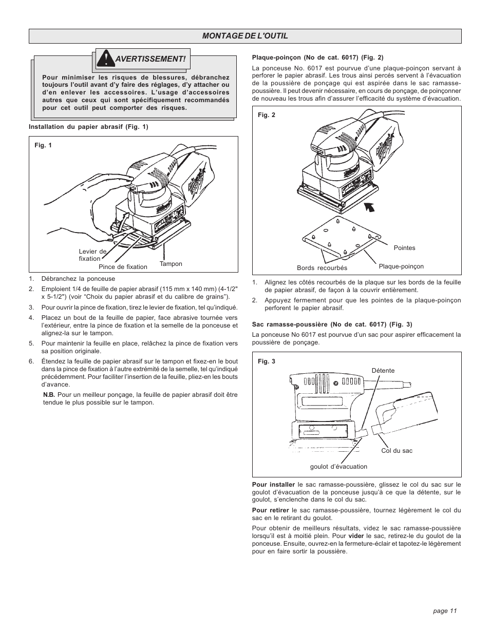 Milwaukee FINISHING SANDER User Manual | Page 11 / 20