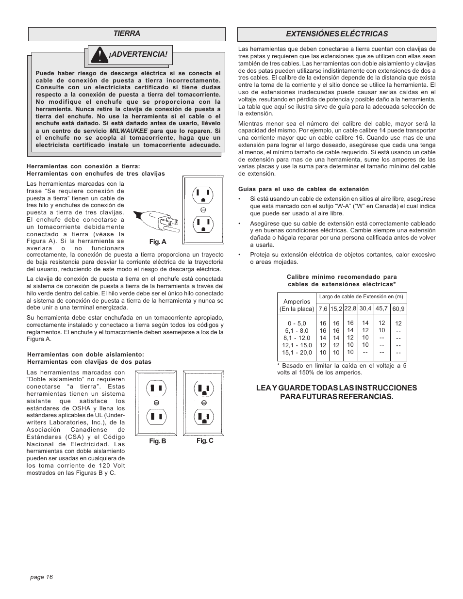 Milwaukee FINISHING SANDER User Manual | Page 16 / 20