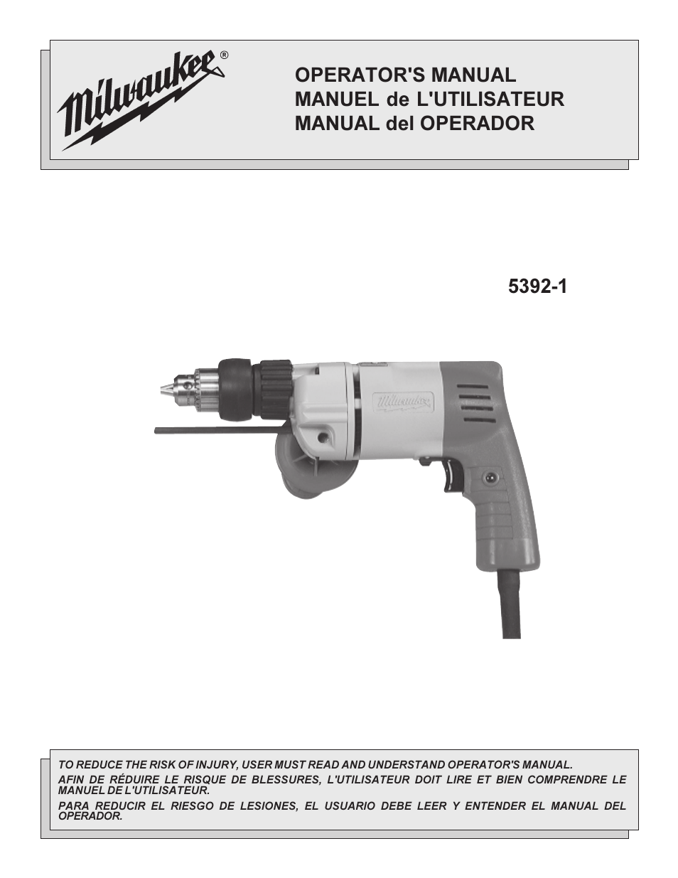 Milwaukee Heavy-Duty 3/8" Hammer-Drills User Manual | 20 pages
