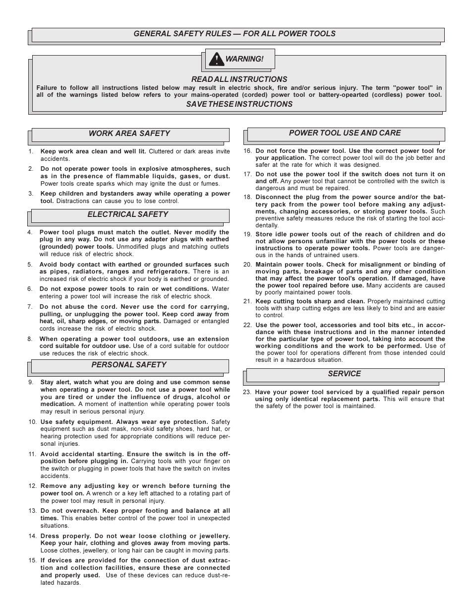 Milwaukee Heavy-Duty 3/8" Hammer-Drills User Manual | Page 2 / 20