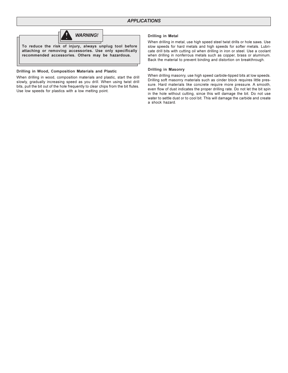 Milwaukee Heavy-Duty 3/8" Hammer-Drills User Manual | Page 6 / 20