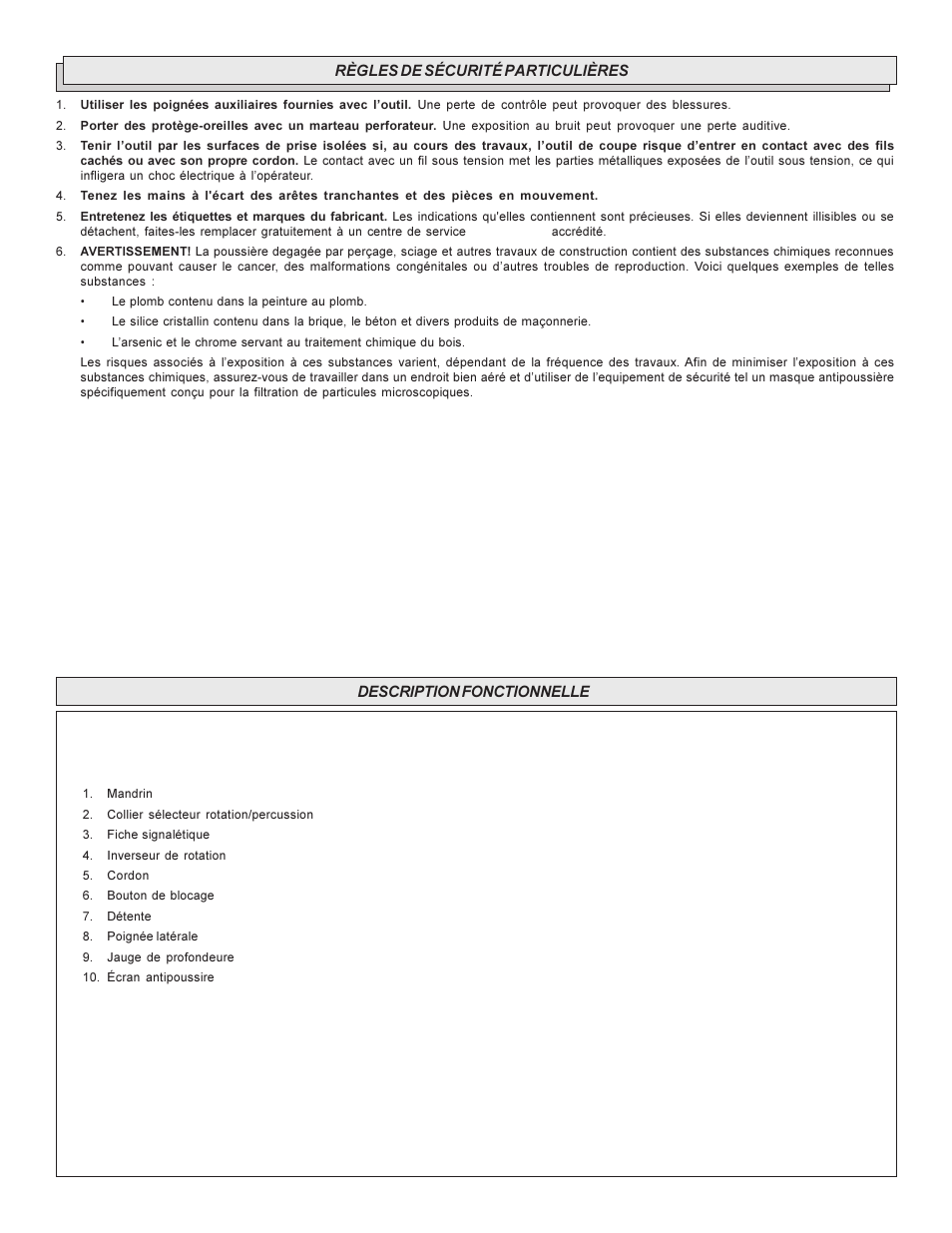 Milwaukee Heavy-Duty 3/8" Hammer-Drills User Manual | Page 9 / 20