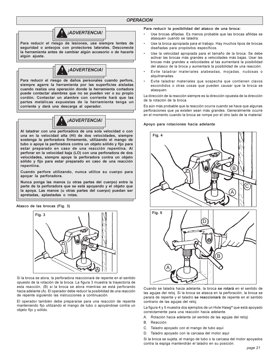Milwaukee 1670-1 User Manual | Page 21 / 24