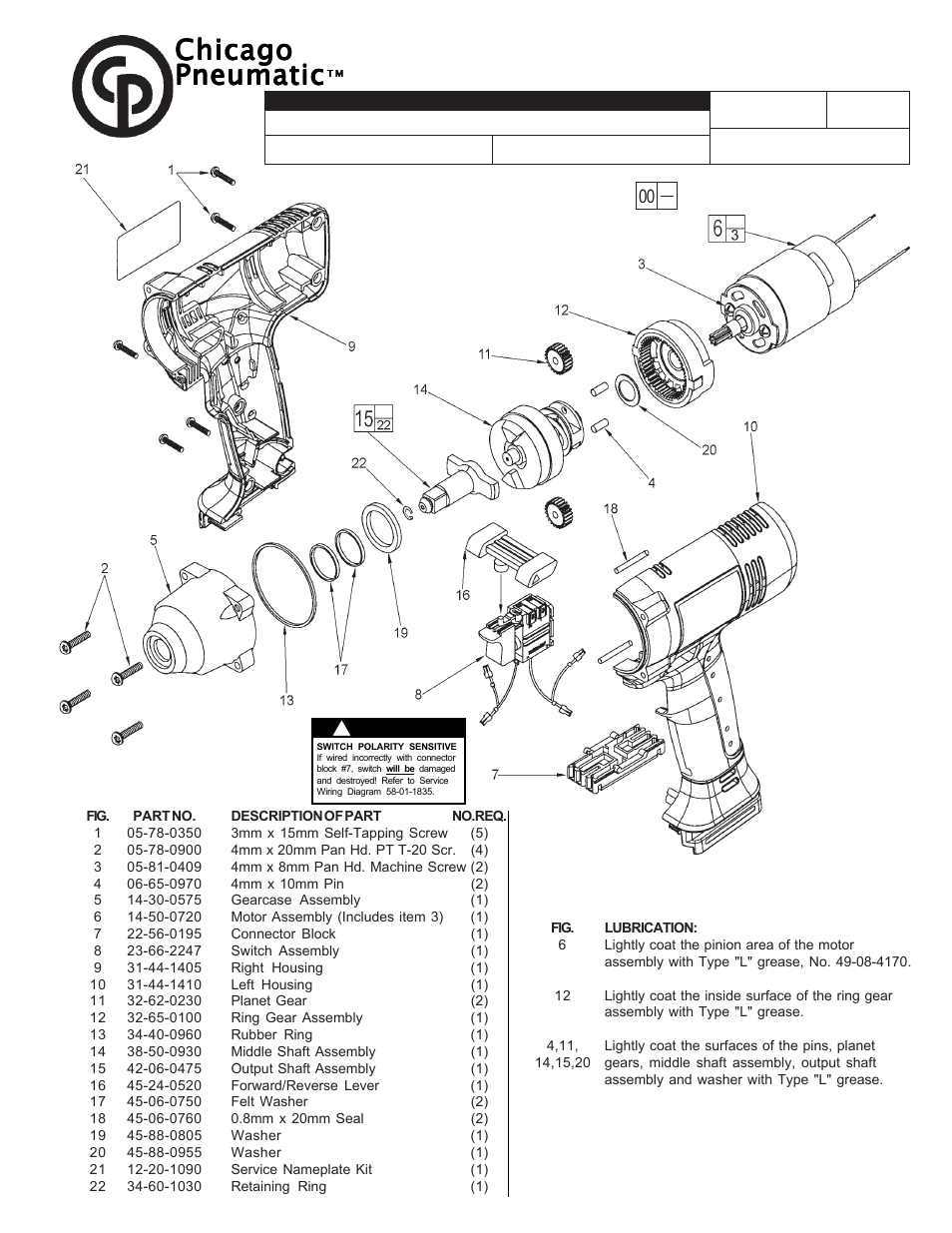 Milwaukee CP8730 User Manual | 1 page