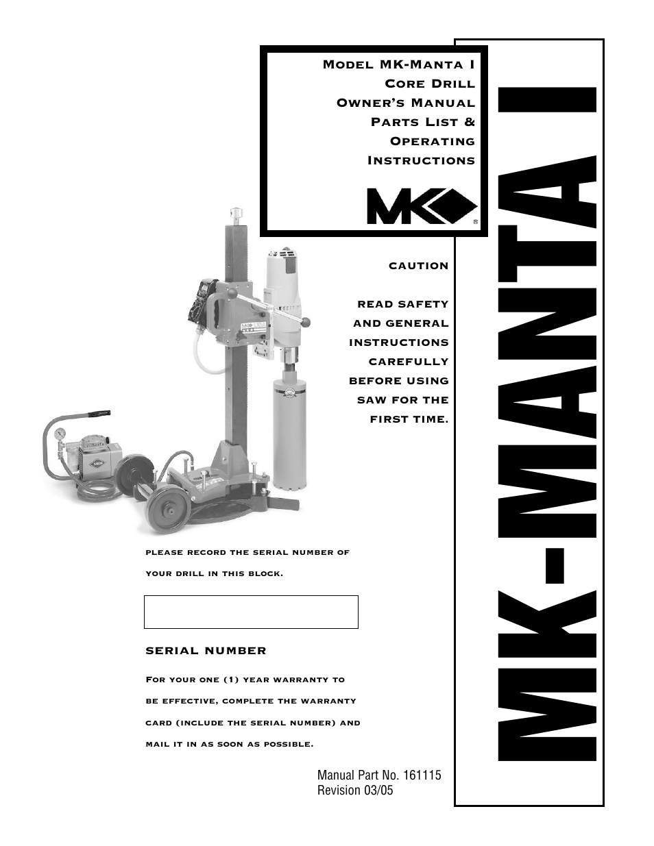 Milwaukee MK-Manta I User Manual | 23 pages