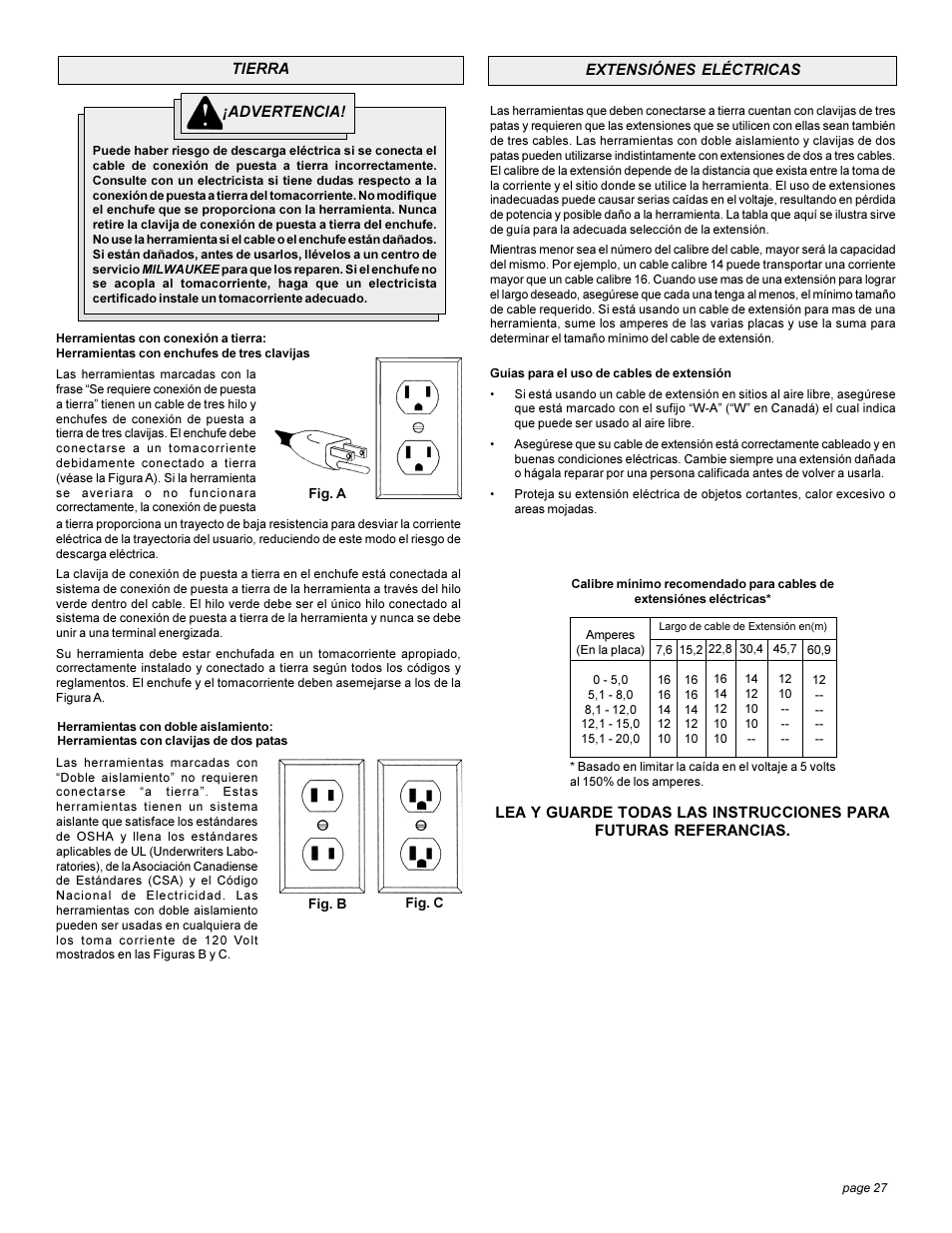 Milwaukee Heavy-Duty Sanders and Grinders User Manual | Page 27 / 36