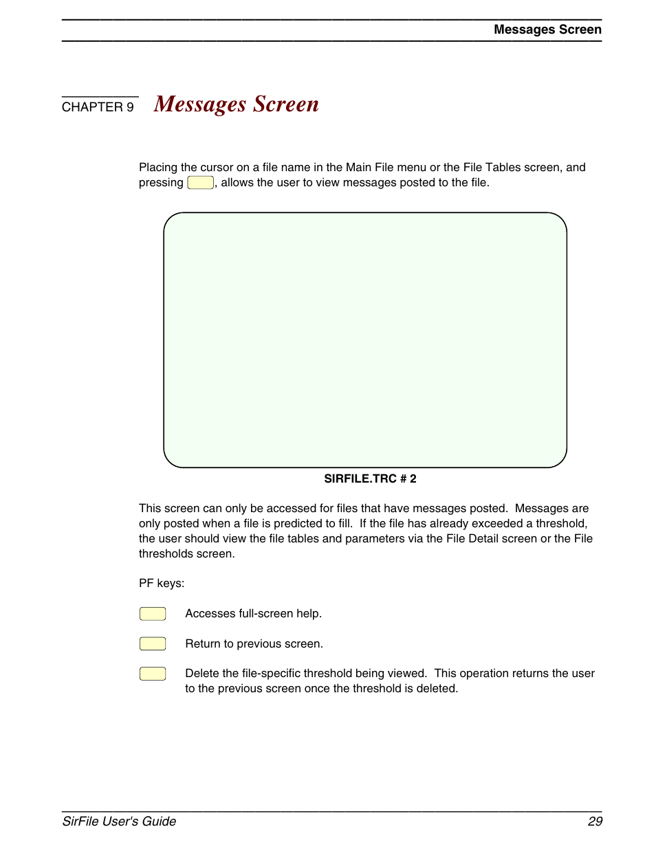 Messages screen, Chapter 9 | March Products 204 User Manual | Page 35 / 56