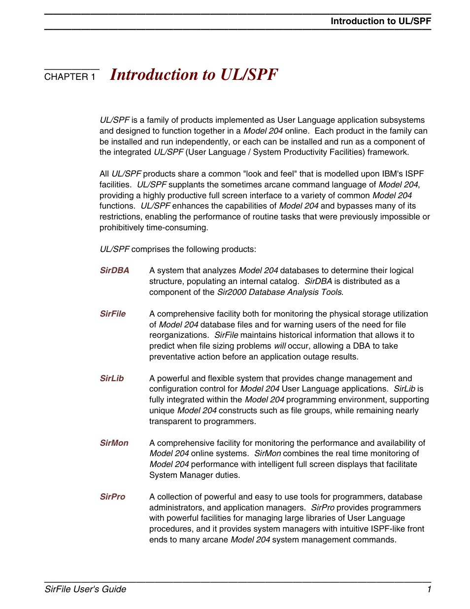 Introduction to ul/spf, Chapter 1 | March Products 204 User Manual | Page 7 / 56