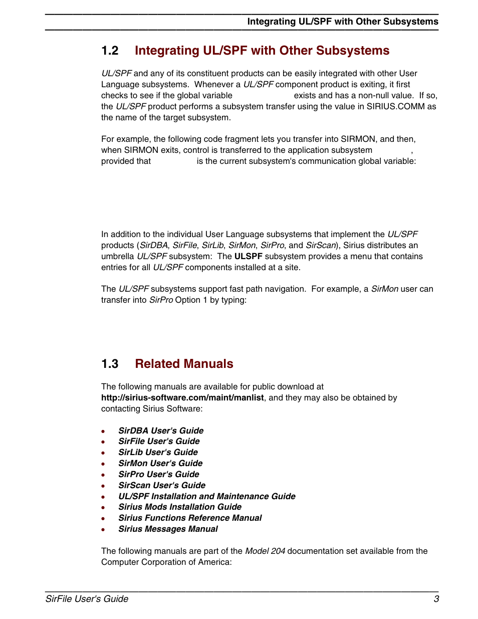Integrating ul/spf with other subsystems, Related manuals, 2 integrating ul/spf with other subsystems | 3 related manuals | March Products 204 User Manual | Page 9 / 56