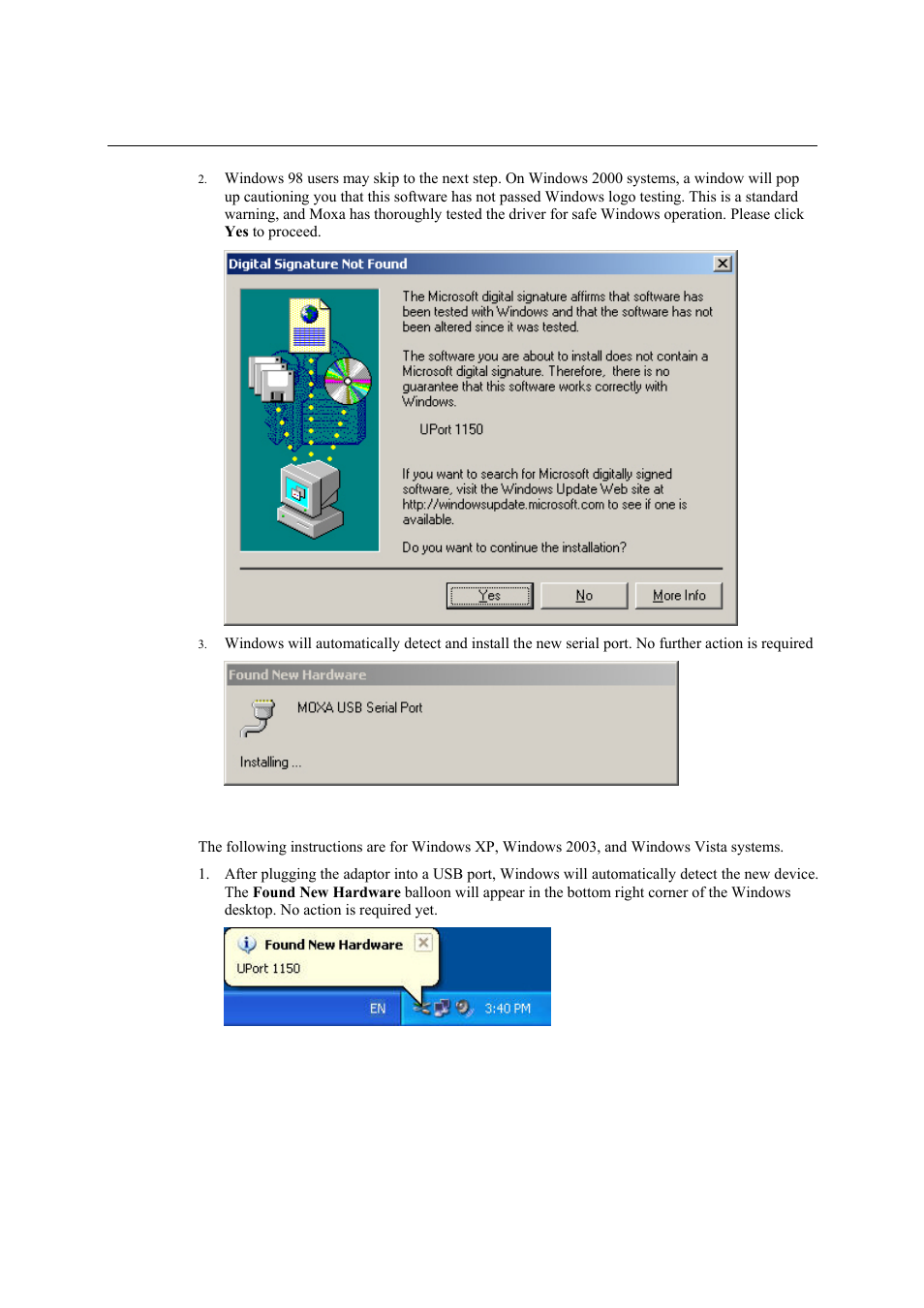 Moxa Technologies UPORT 1130 User Manual | Page 14 / 26