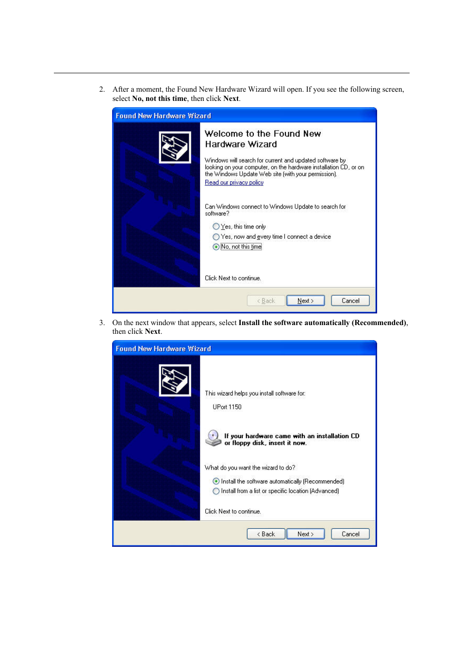 Moxa Technologies UPORT 1130 User Manual | Page 15 / 26