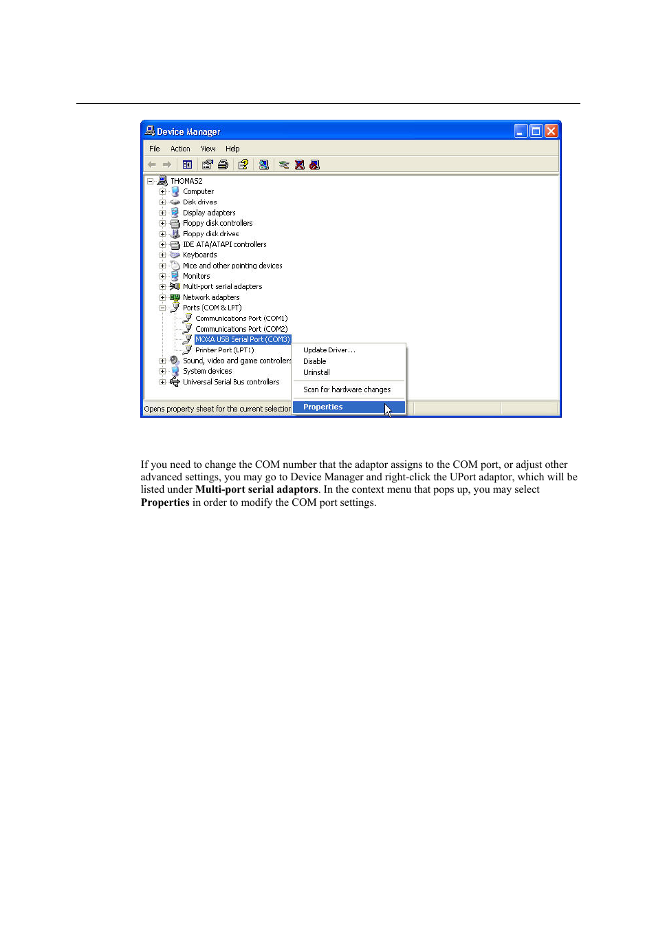 Configuring the adaptor, Configuring the adaptor -11 | Moxa Technologies UPORT 1130 User Manual | Page 20 / 26