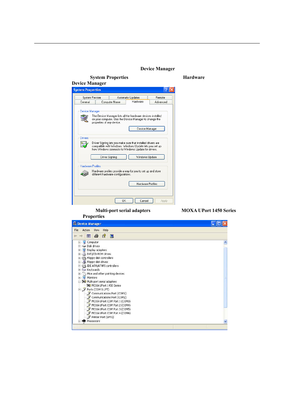 Configuring the ports, Configuring the ports -14 | Moxa Technologies UPORT 1600 User Manual | Page 23 / 36