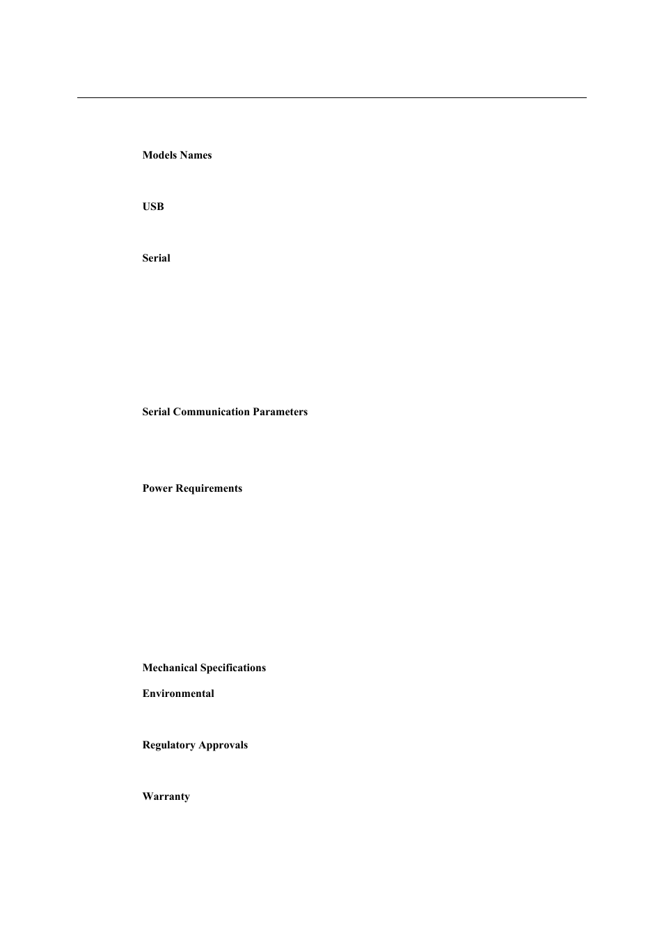 Product specifications, Product specifications -3 | Moxa Technologies UPORT 1600 User Manual | Page 6 / 36