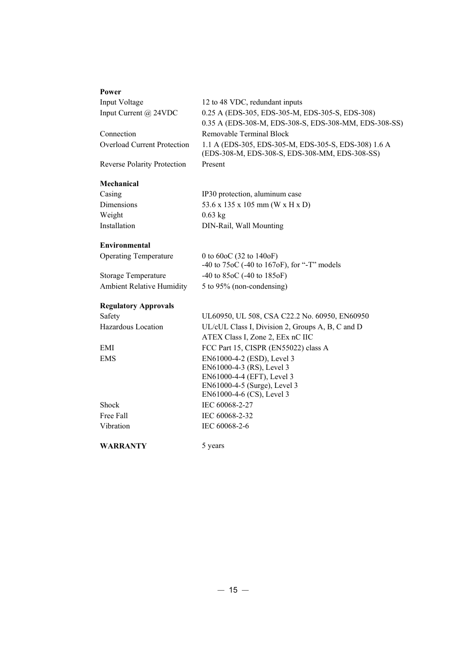 Moxa Technologies ETHERDEVICE EDS-308 User Manual | Page 16 / 17
