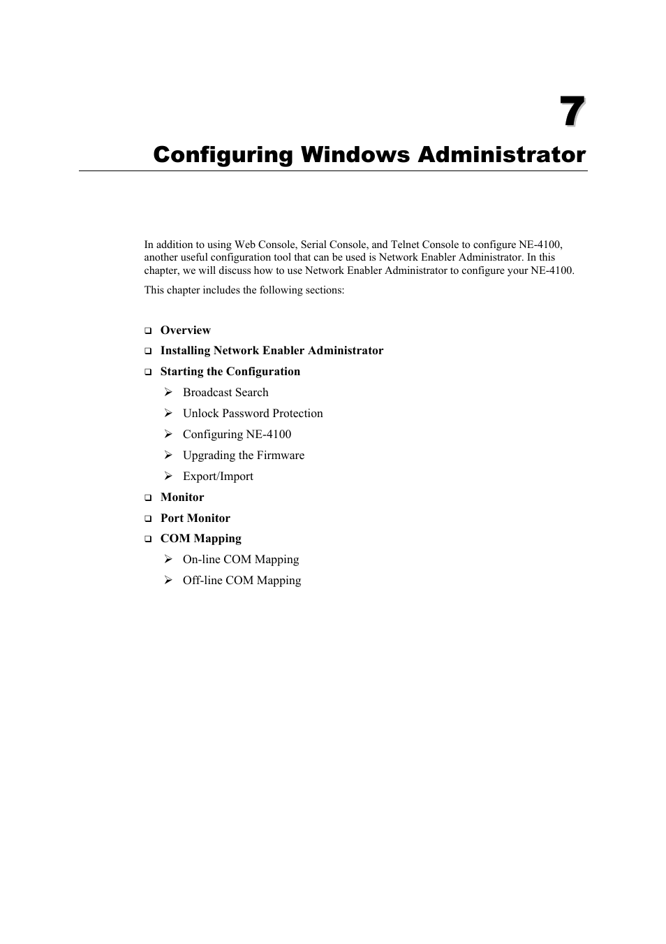 Configuring windows administrator | Moxa Technologies NE-4100 User Manual | Page 57 / 90