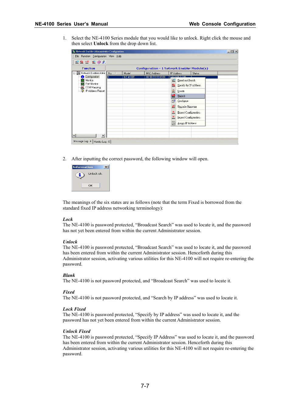 Moxa Technologies NE-4100 User Manual | Page 63 / 90