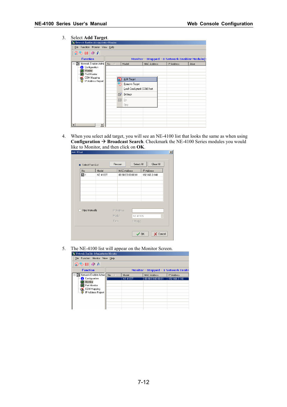 Moxa Technologies NE-4100 User Manual | Page 68 / 90