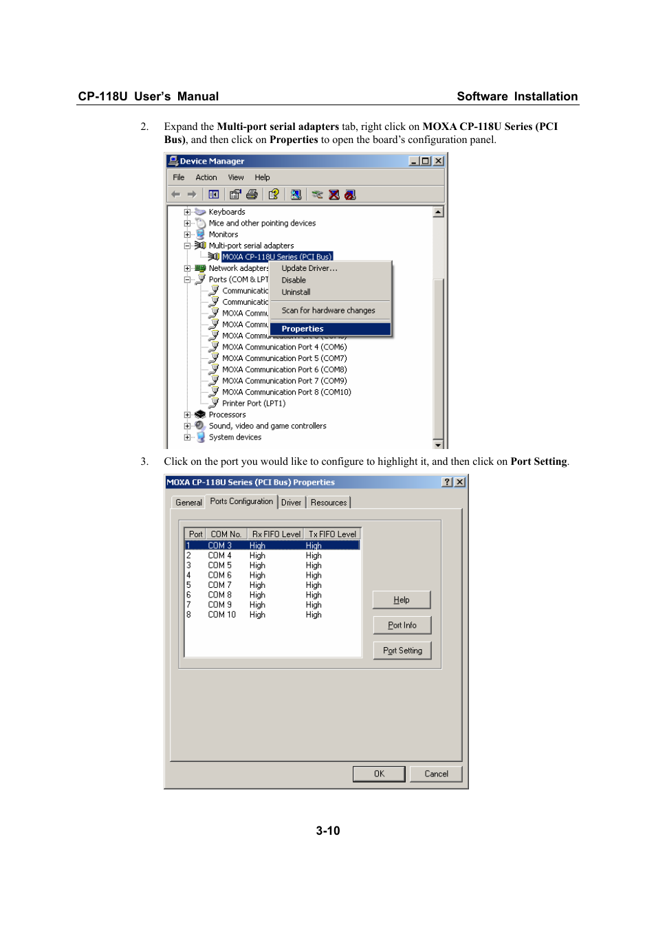 Moxa Technologies CP-118U User Manual | Page 22 / 84