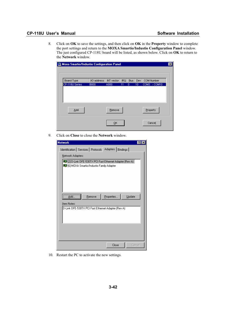 Moxa Technologies CP-118U User Manual | Page 54 / 84