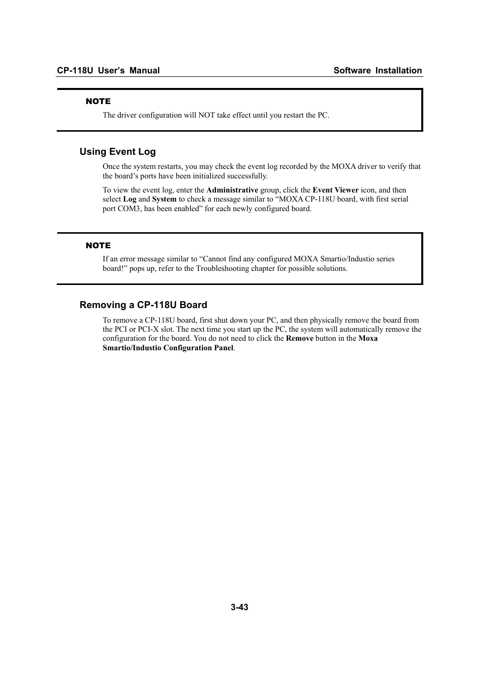Moxa Technologies CP-118U User Manual | Page 55 / 84