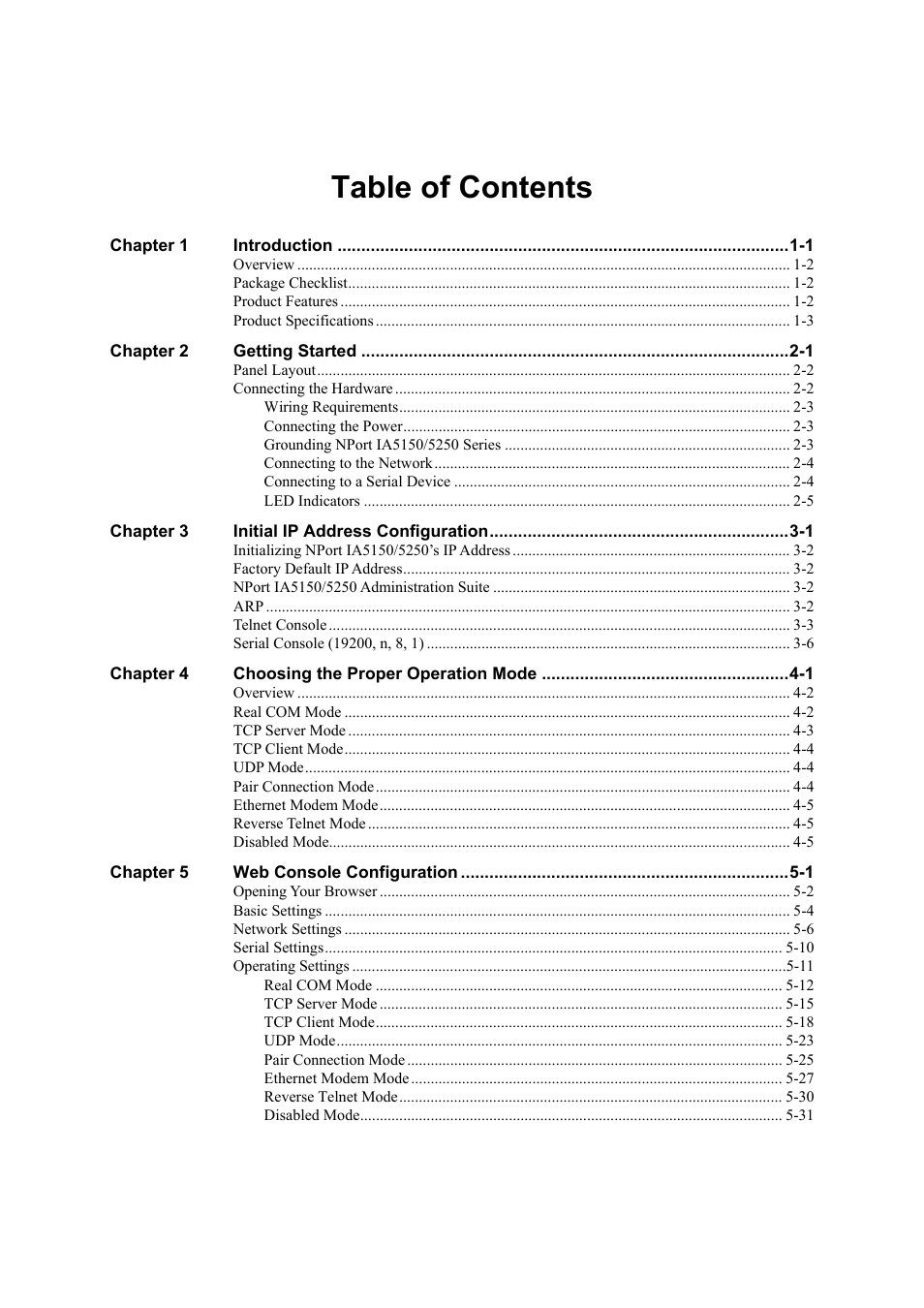 Moxa Technologies IA5150 User Manual | Page 3 / 108