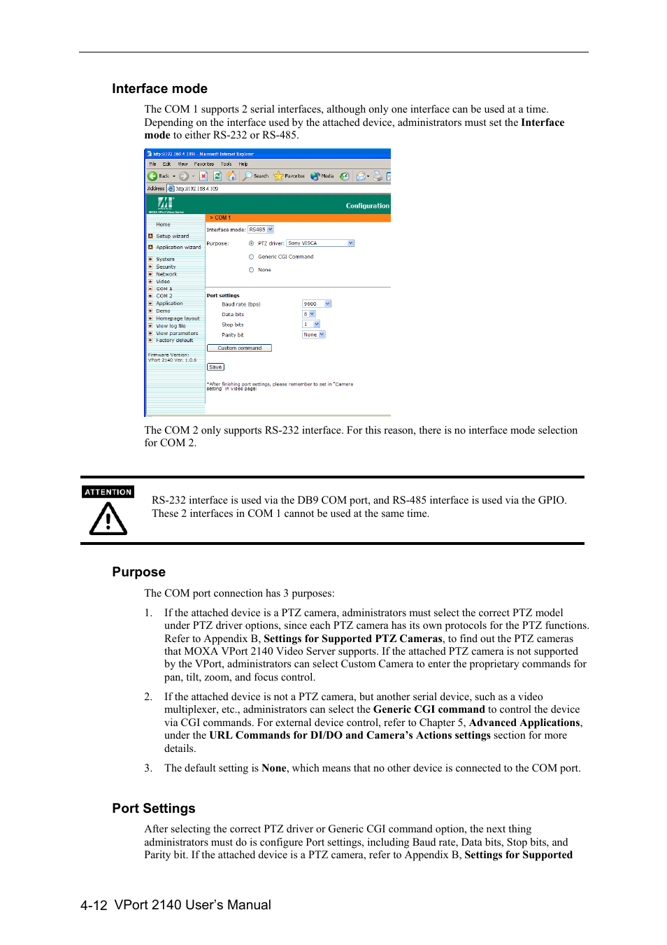 Moxa Technologies VPort 2140 User Manual | Page 46 / 100