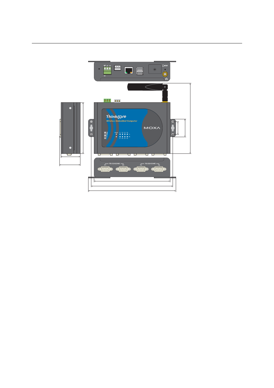 Thinkcore w345, Thinkcore w345 -5 | Moxa Technologies THINKCORE W315 User Manual | Page 14 / 29