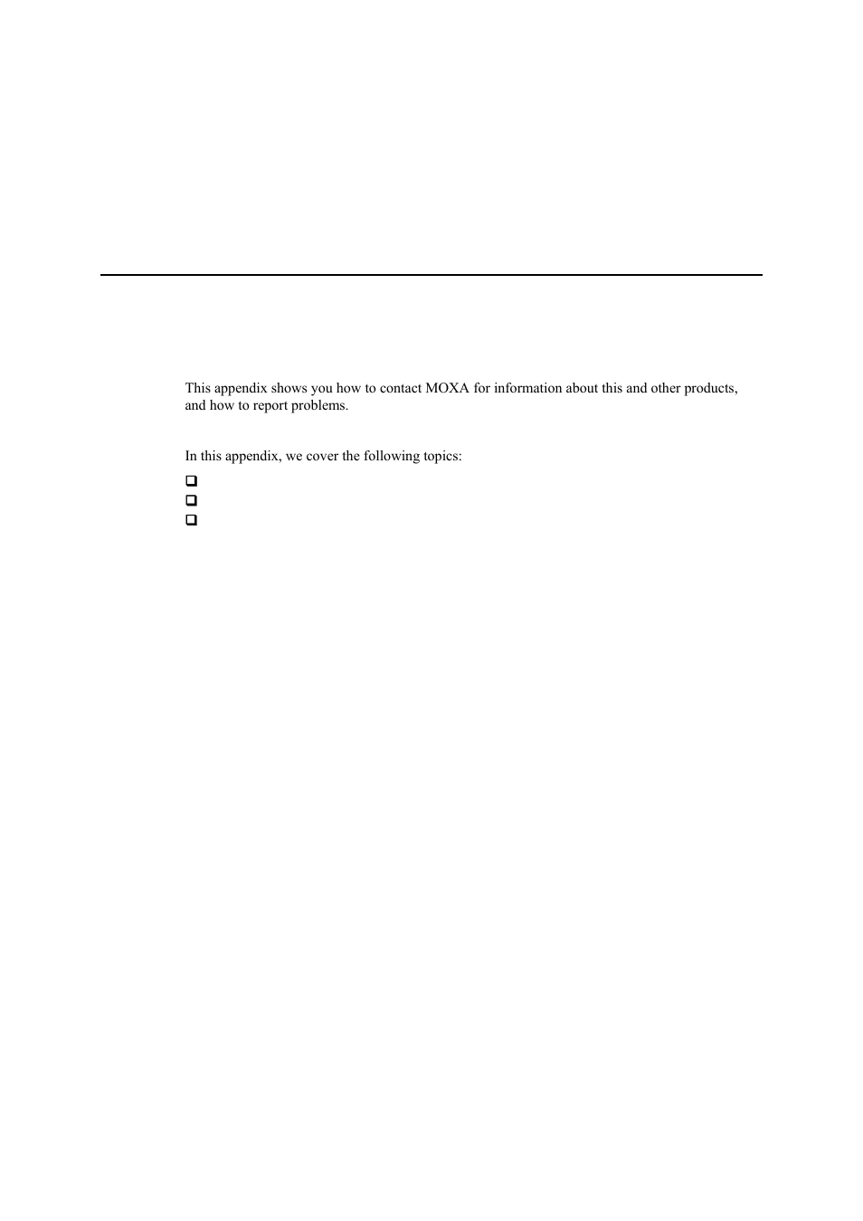 B. service information, Appendix b | Moxa Technologies THINKCORE W315 User Manual | Page 26 / 29