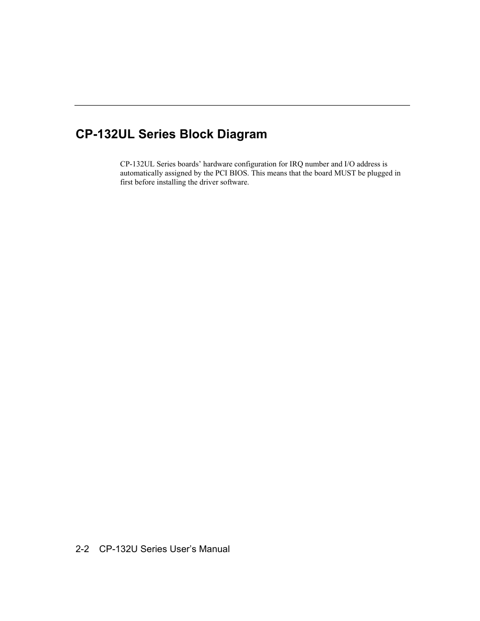 Cp-132ul series block diagram, Cp-132ul series block diagram -2 | Moxa Technologies CP-132U Series User Manual | Page 10 / 88