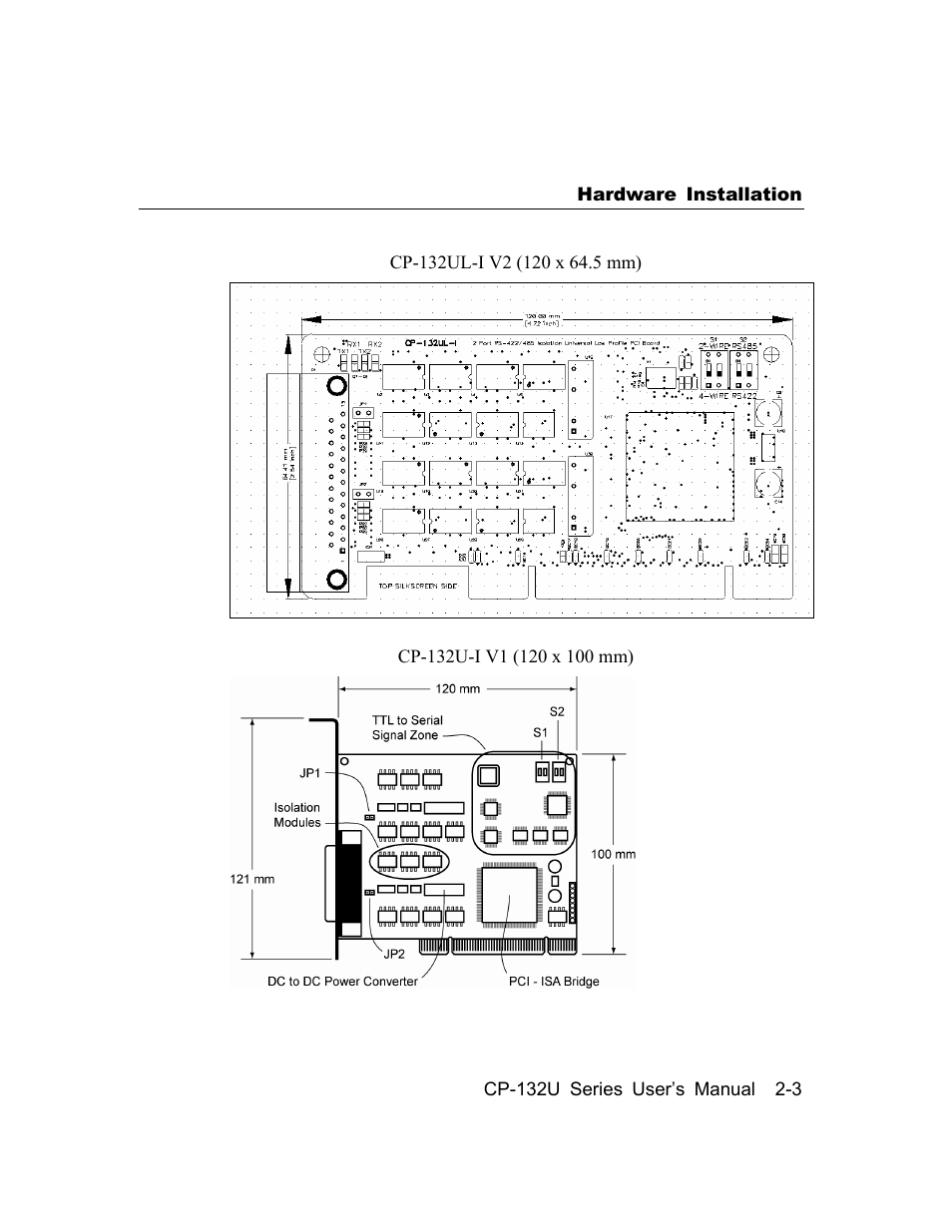 Moxa Technologies CP-132U Series User Manual | Page 11 / 88