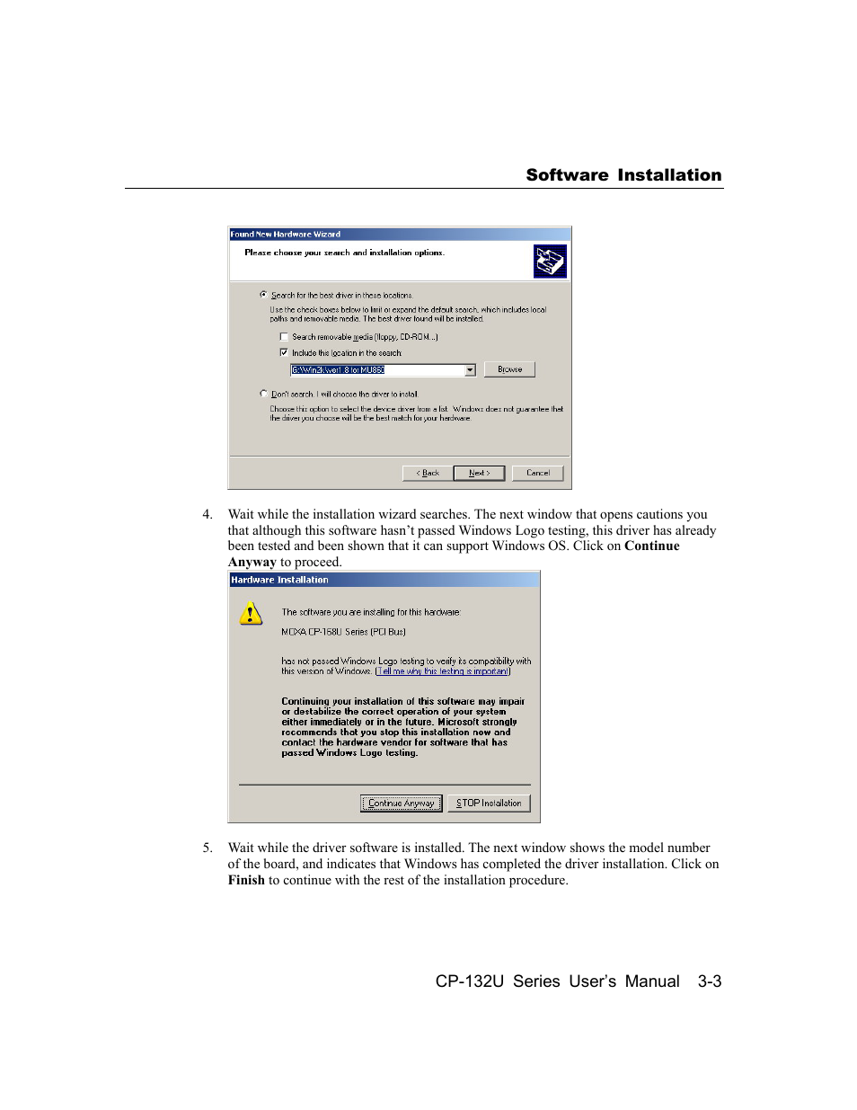 Moxa Technologies CP-132U Series User Manual | Page 17 / 88