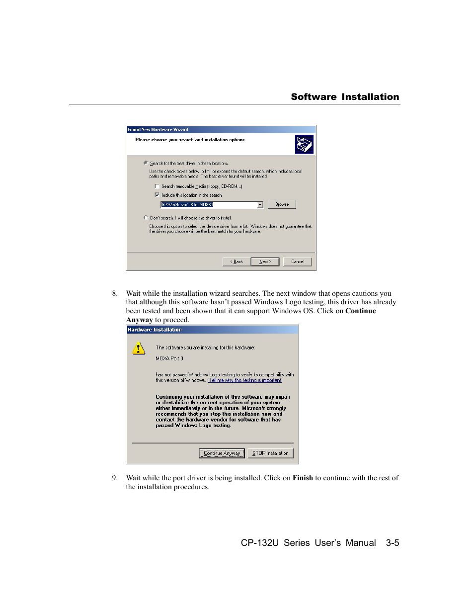 Moxa Technologies CP-132U Series User Manual | Page 19 / 88